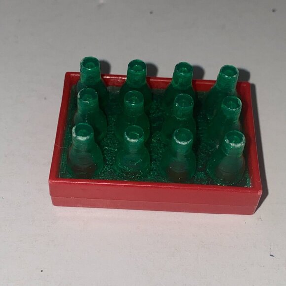 Buddy L 1960's Japan Red Case Green Soda Pop Bottles Miniature Toy Collectible - Picture 3 of 7